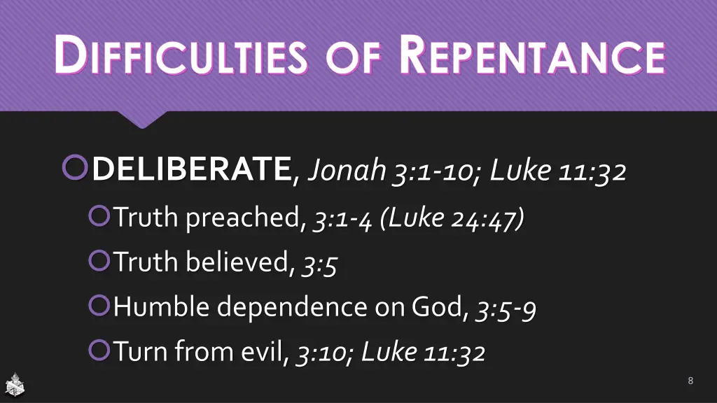 d ifficulties of r epentance 3