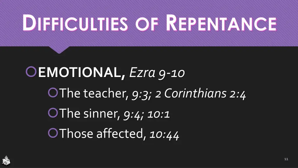 d ifficulties of r epentance 6