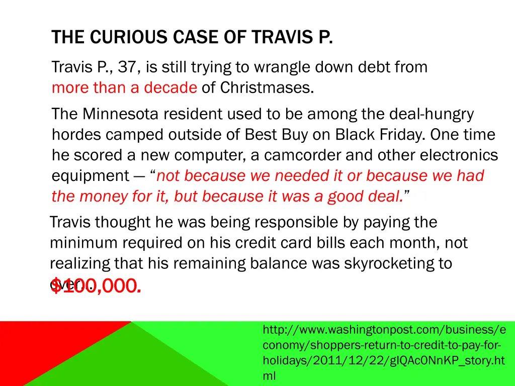 the curious case of travis p