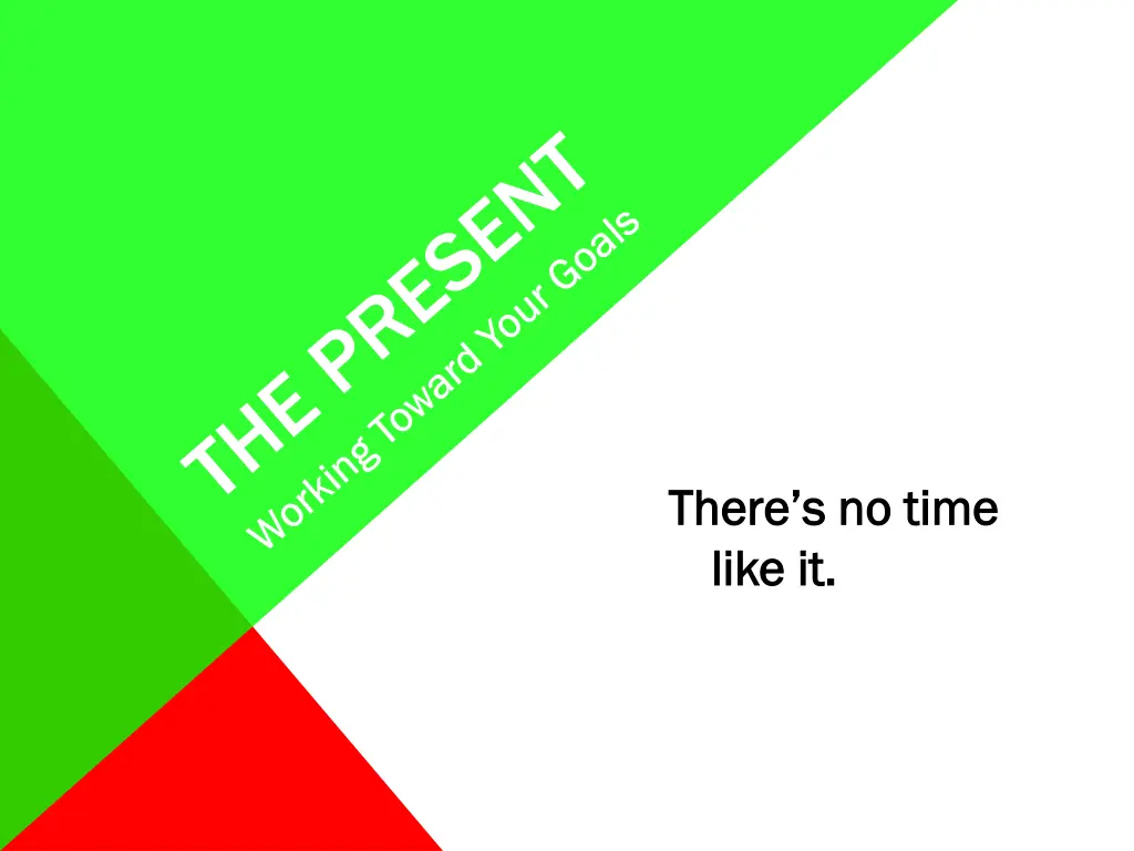 there s no time there s no time like it like it
