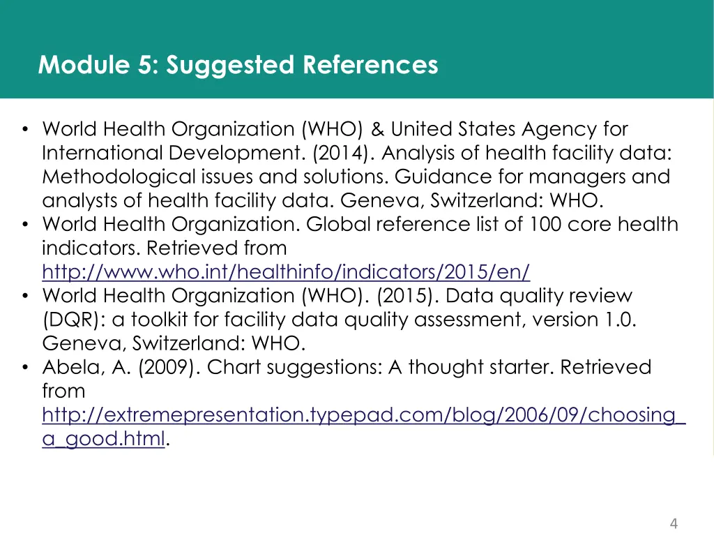 module 5 suggested references