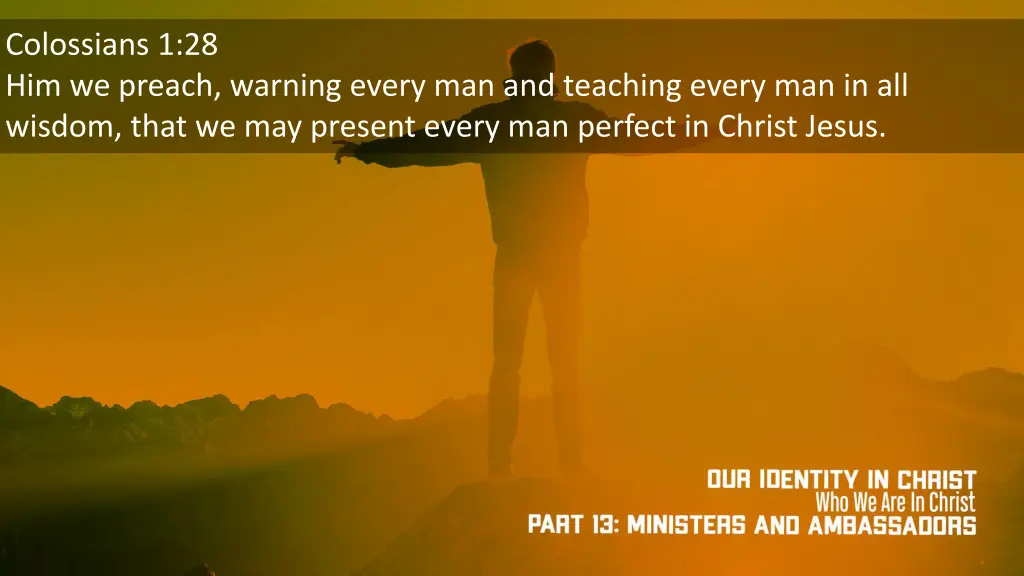 colossians 1 28 him we preach warning every