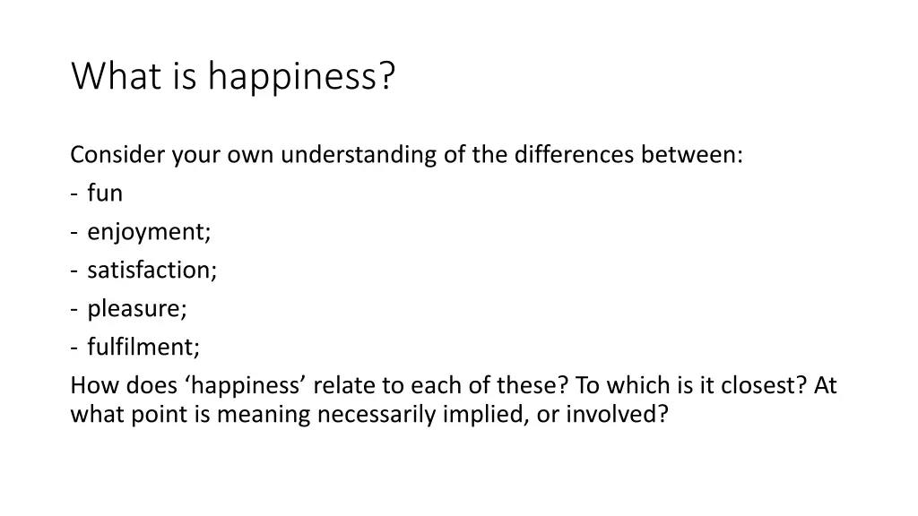what is happiness