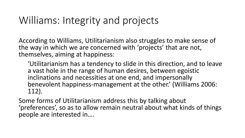 williams integrity and projects 2