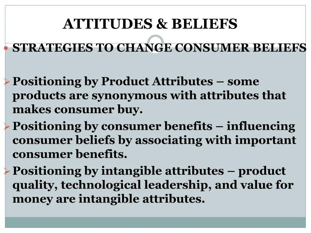 attitudes beliefs 1