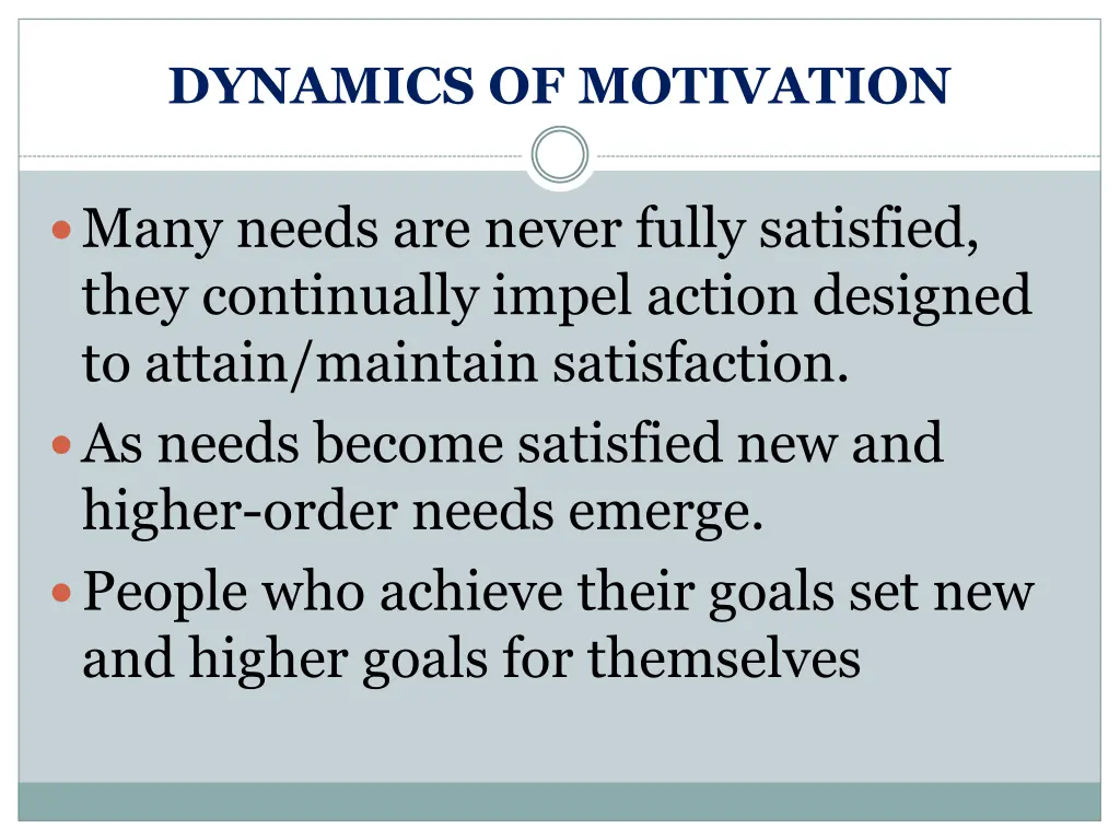 dynamics of motivation 1