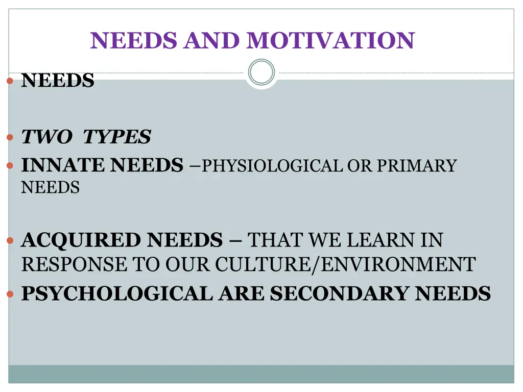 needs and motivation 3
