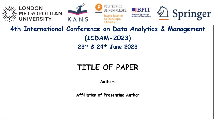 4th international conference on data analytics