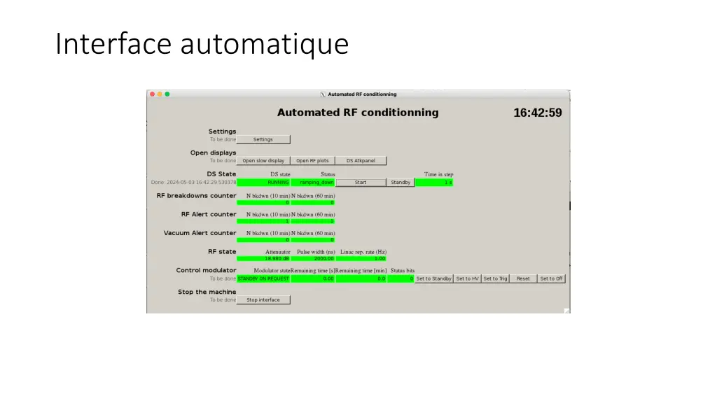 interface automatique