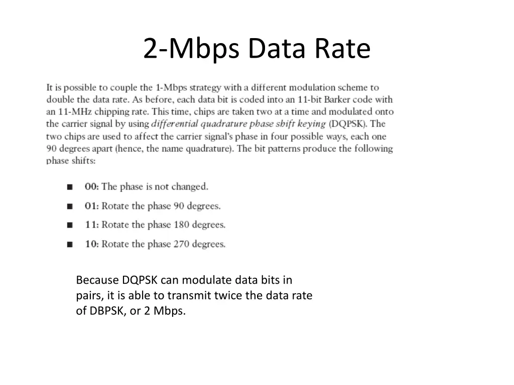 2 mbps data rate