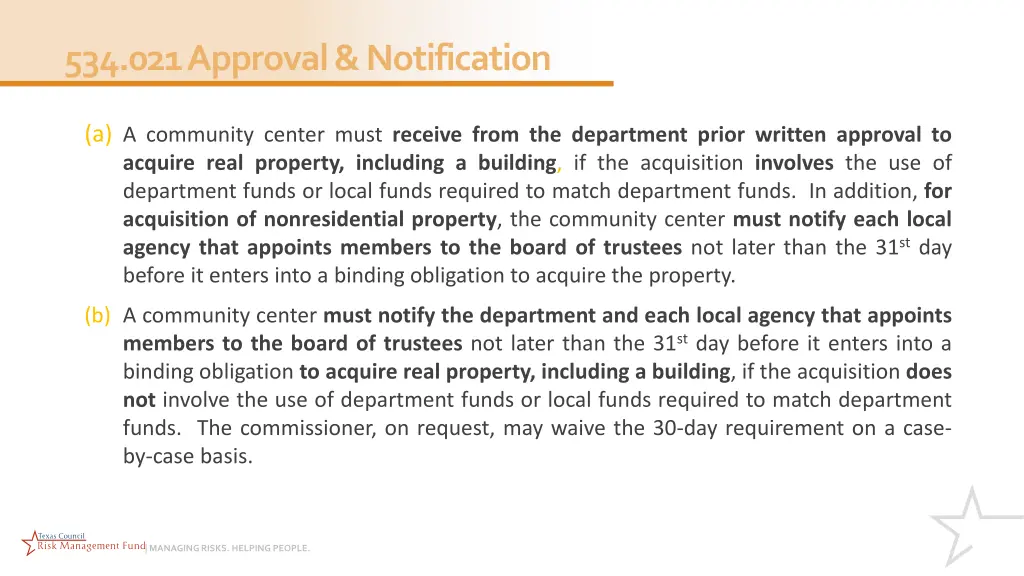 534 021 approval notification