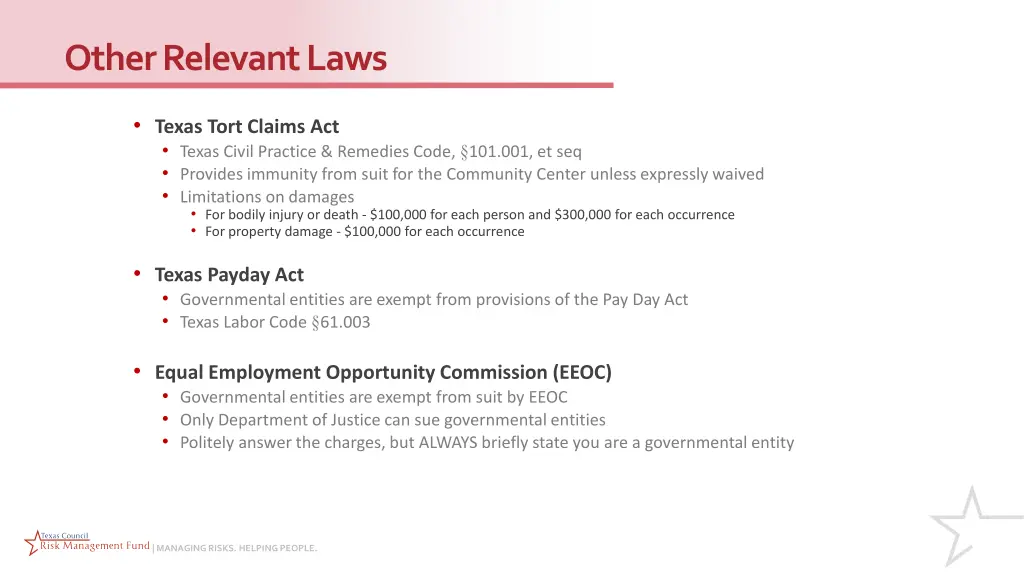 other relevant laws