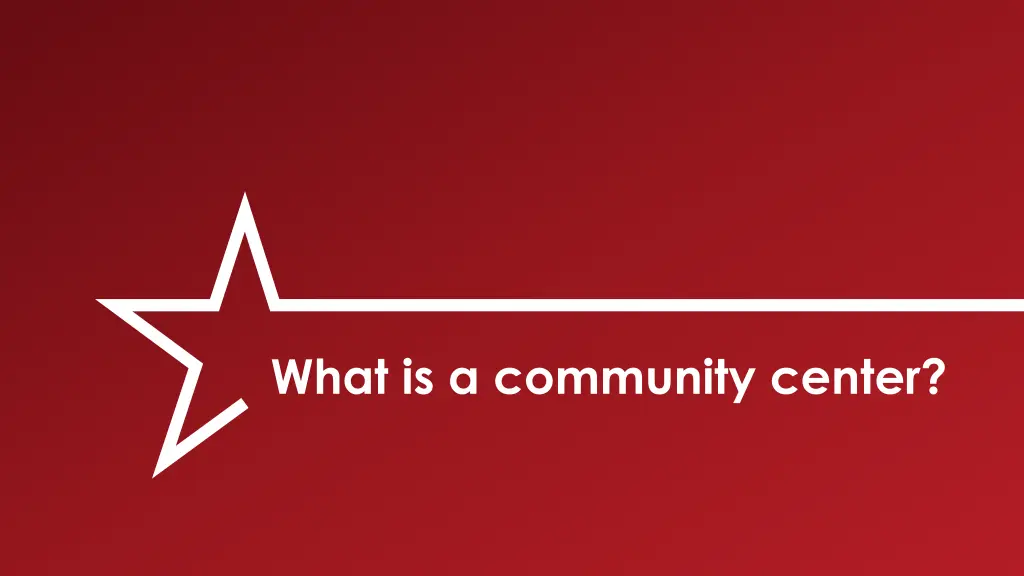 what is a community center