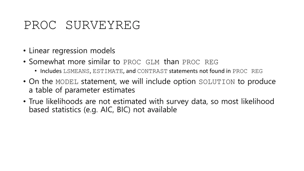 proc surveyreg