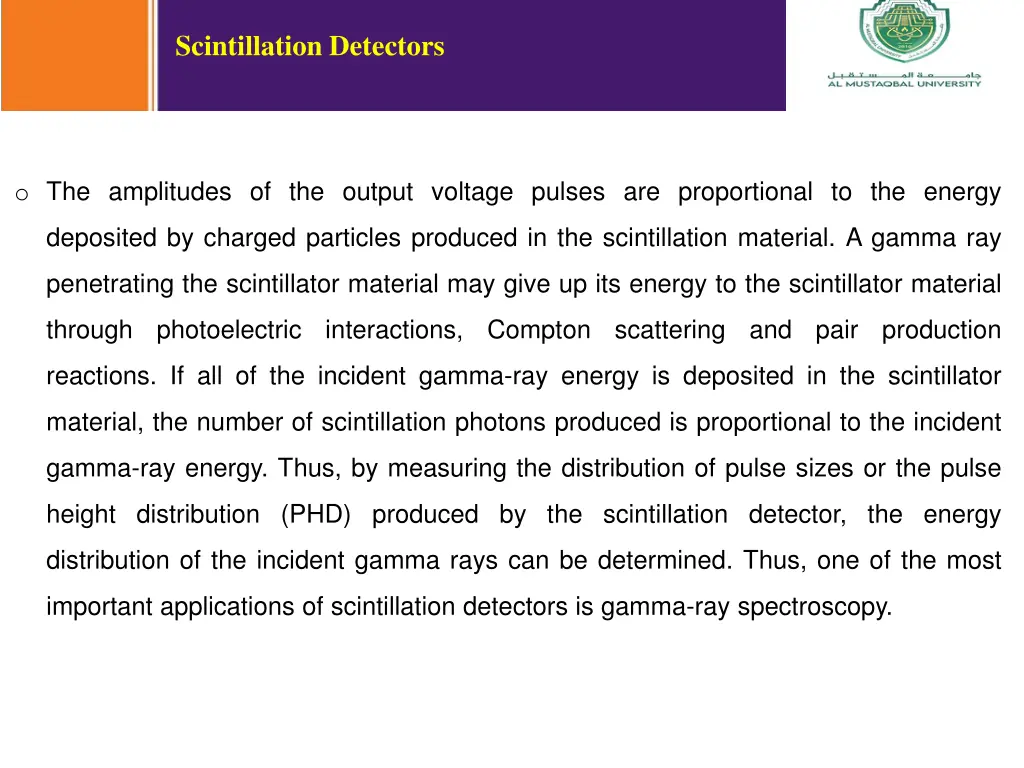 scintillation detectors 2