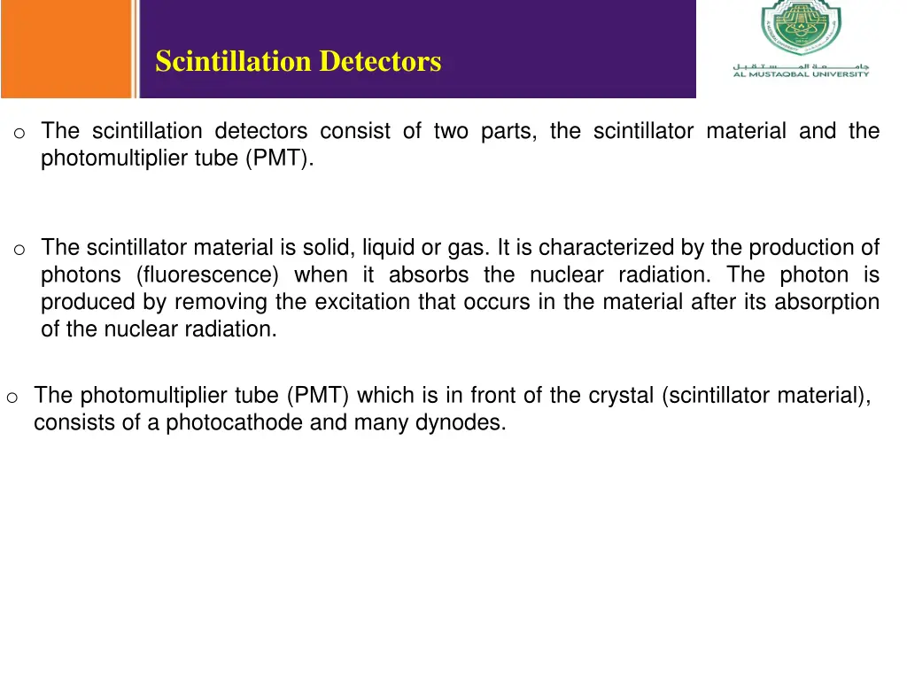 scintillation detectors
