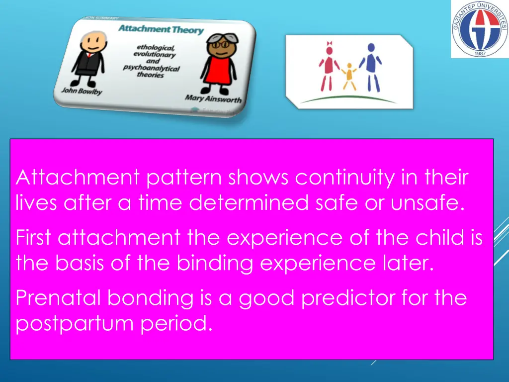 attachment pattern shows continuity in their