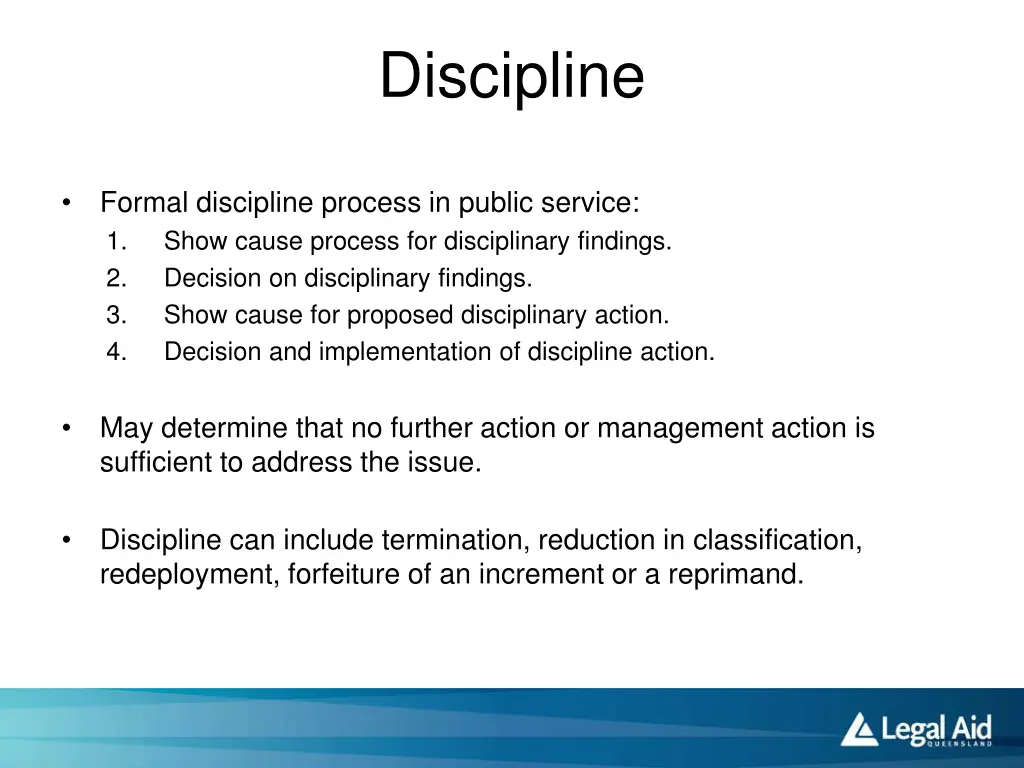 discipline