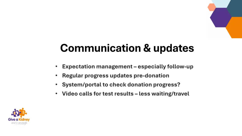 communication updates