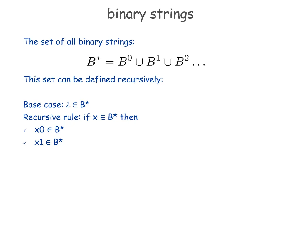 binary strings 1