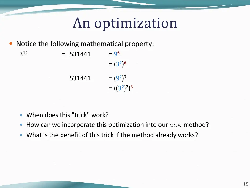 an optimization