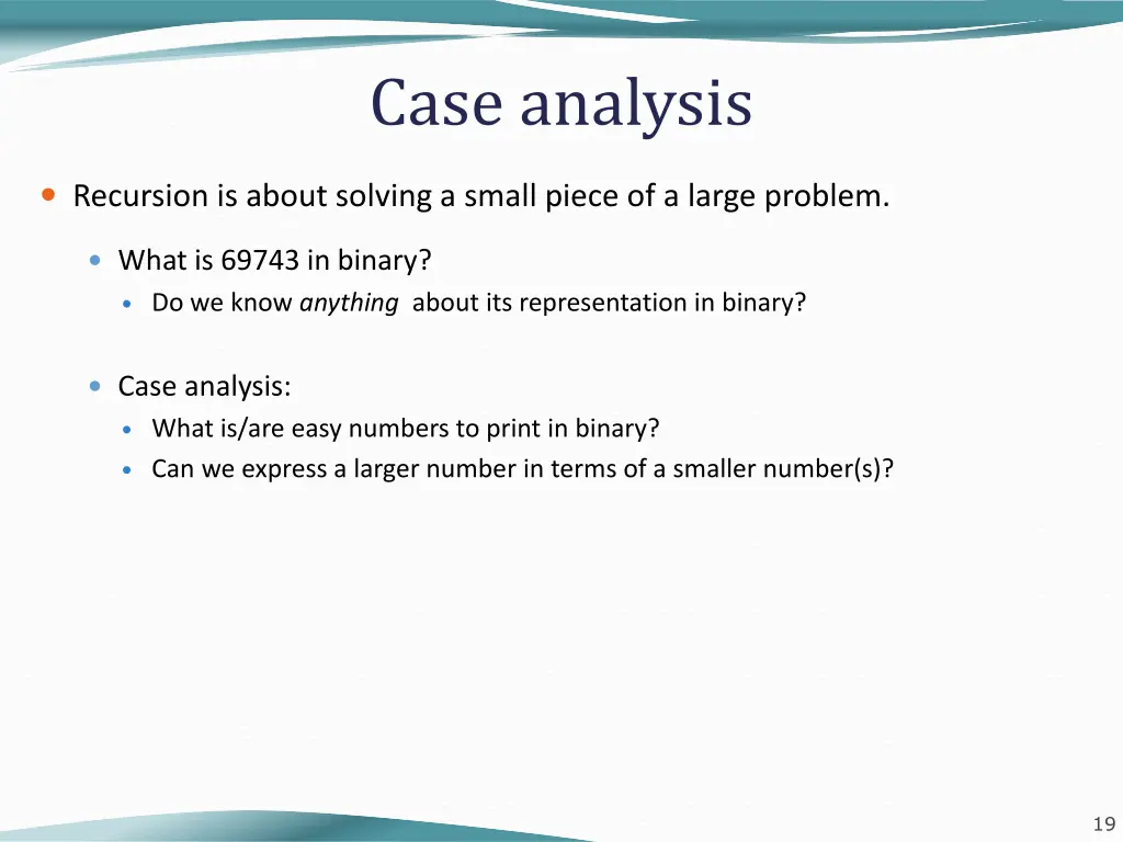 case analysis