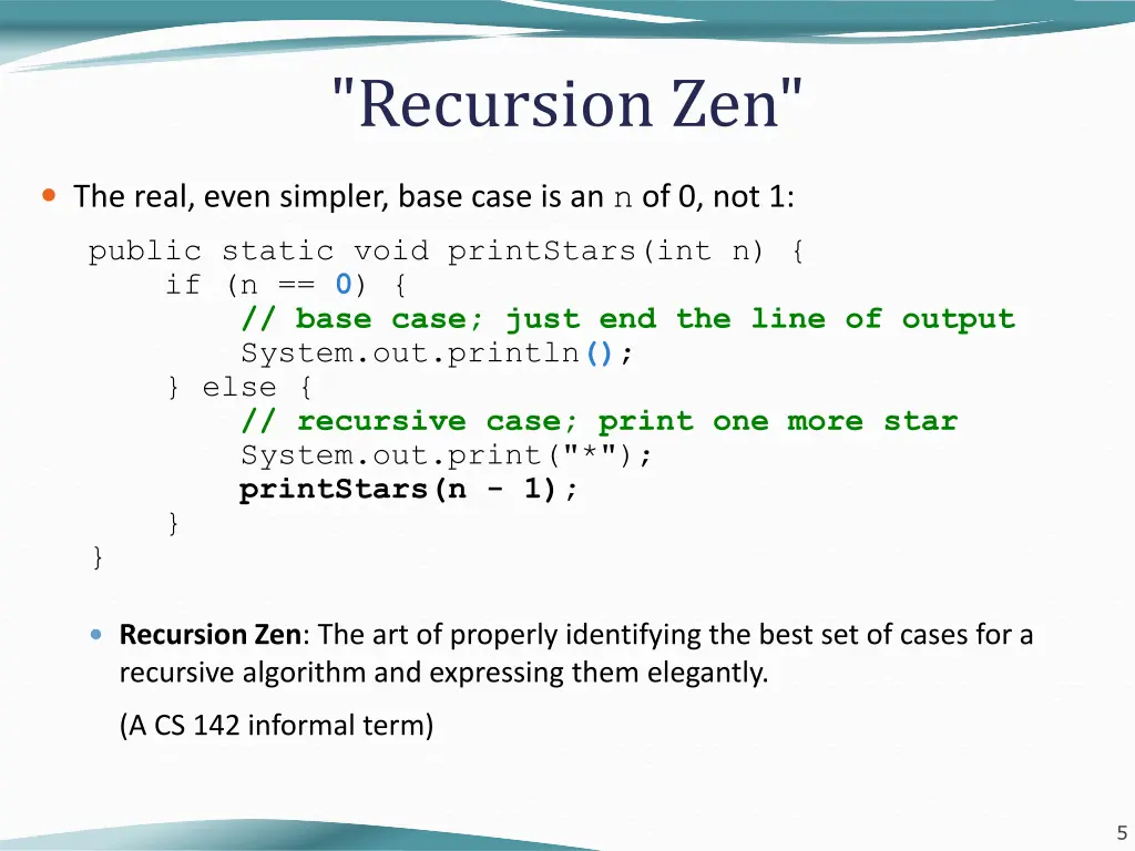 recursion zen