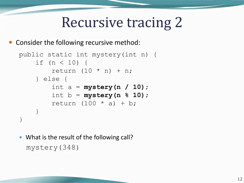 recursive tracing 2