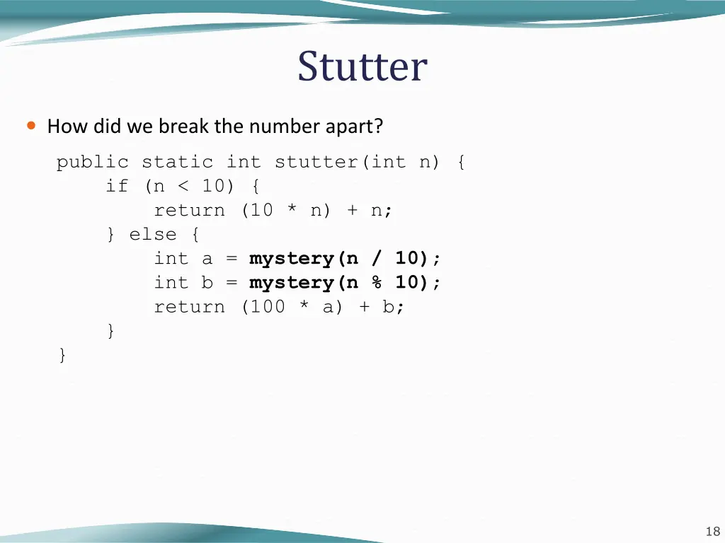 stutter