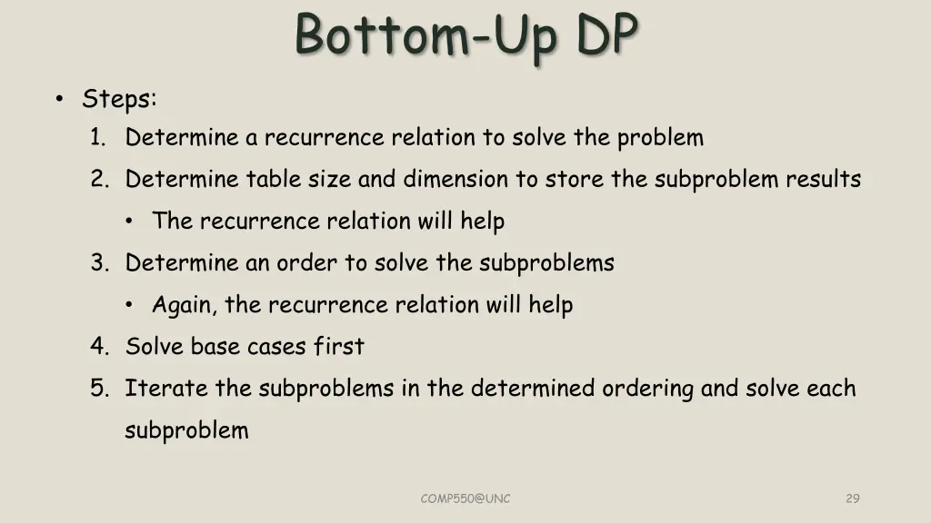 bottom up dp 5
