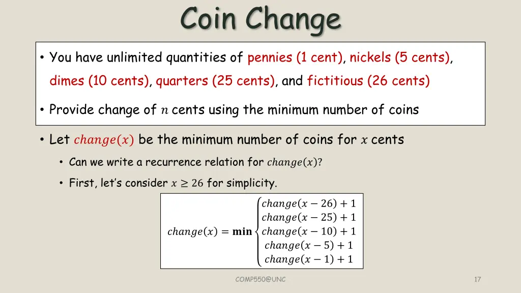coin change 4