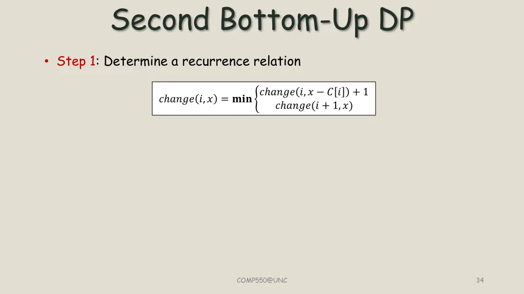 second bottom up dp