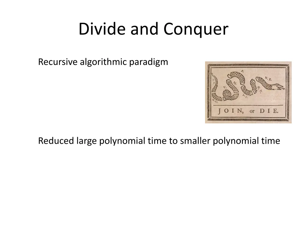 divide and conquer