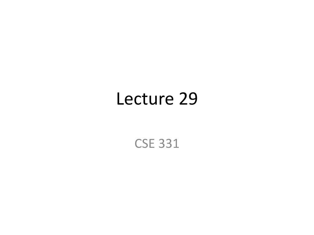 lecture 29