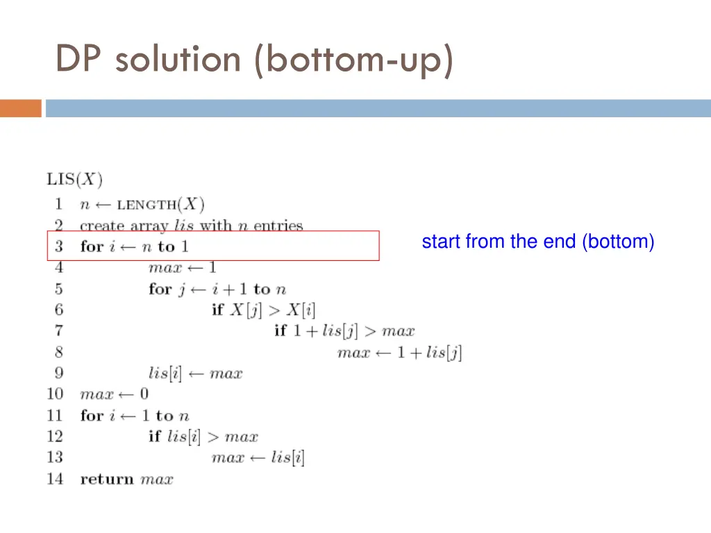 dp solution bottom up 17