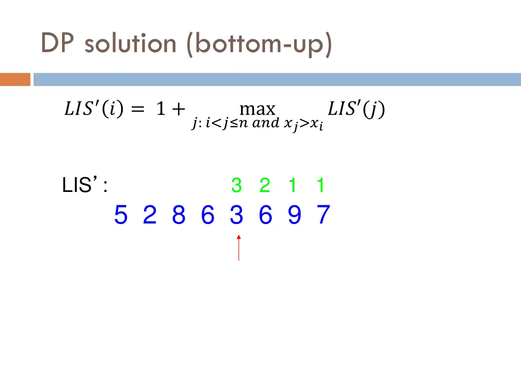 dp solution bottom up 6
