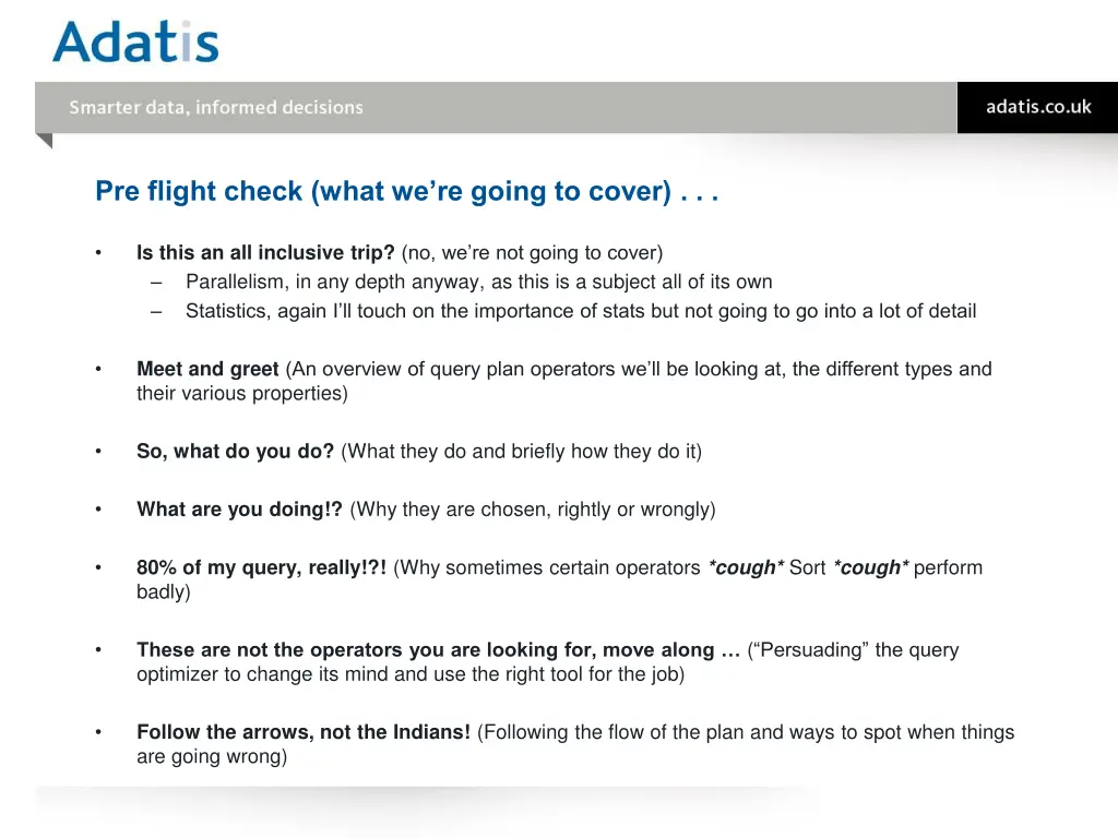 pre flight check what we re going to cover