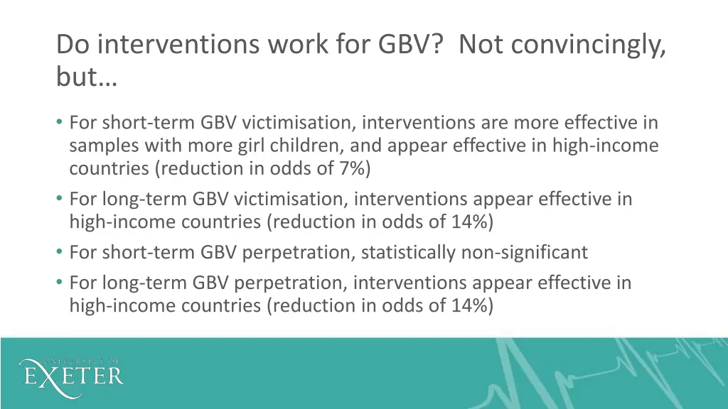do interventions work for gbv not convincingly but