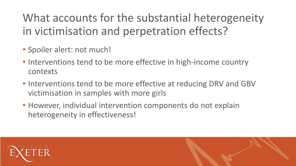 what accounts for the substantial heterogeneity