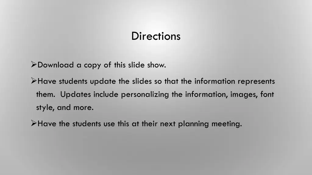 directions