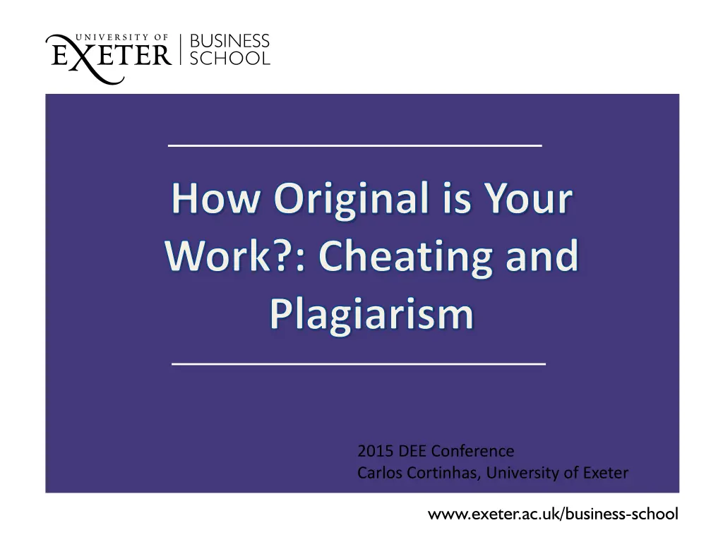 how original is your work cheating and plagiarism