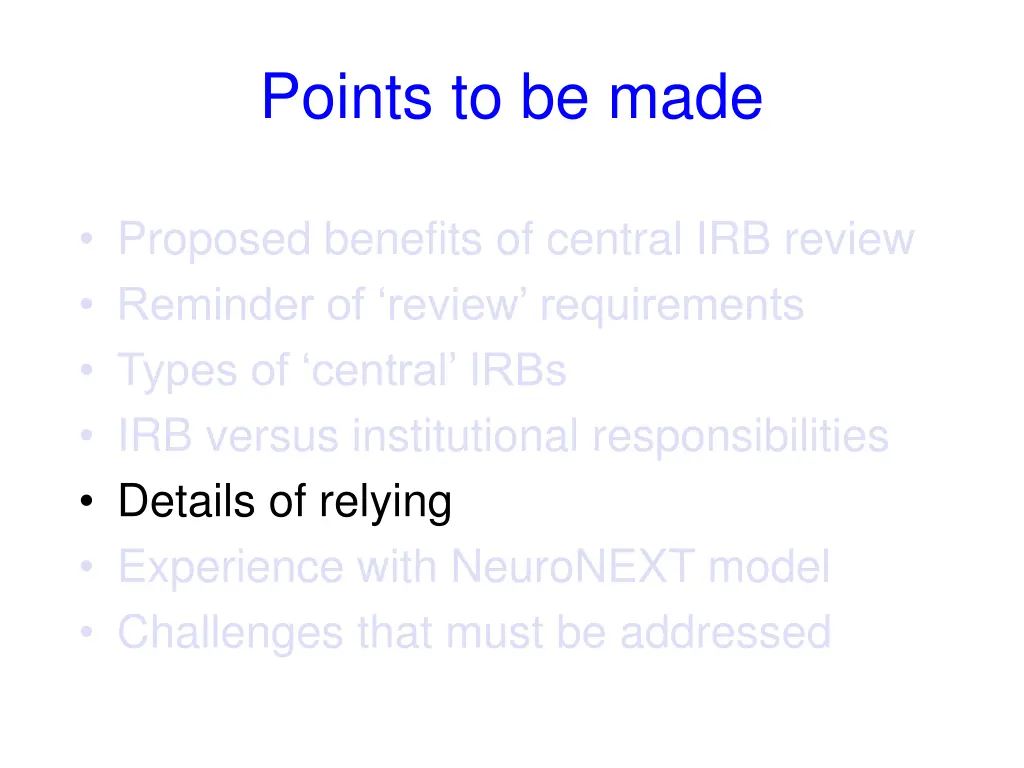 points to be made 4
