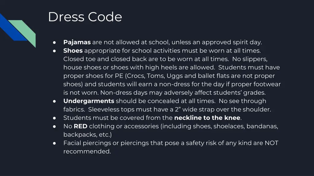 dress code