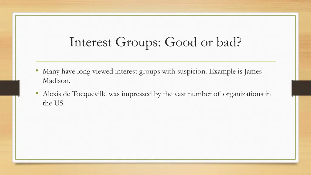 interest groups good or bad