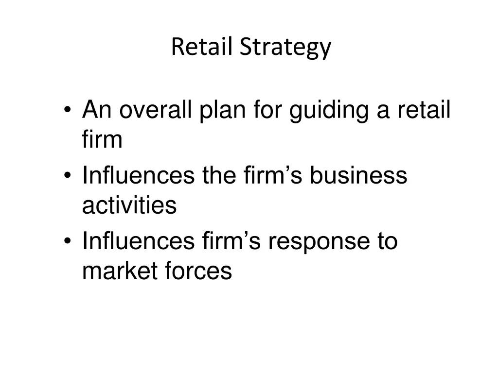 retail strategy