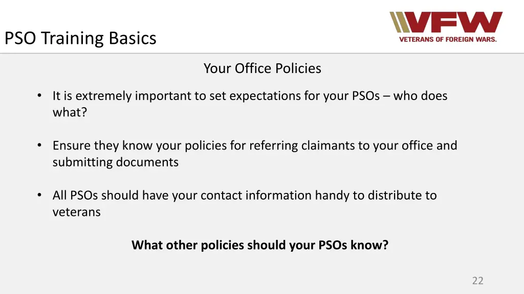 pso training basics 12