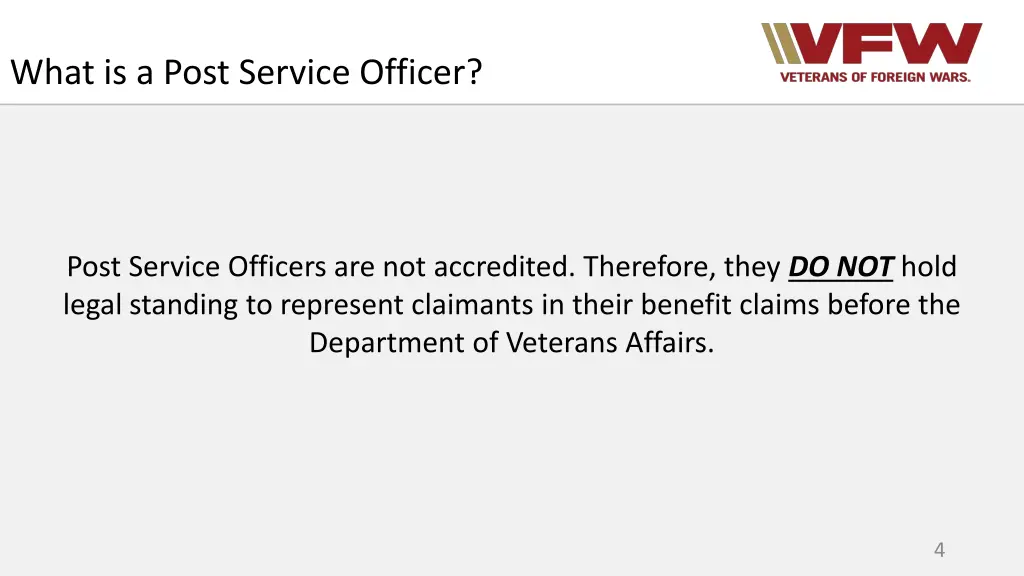 what is a post service officer 1