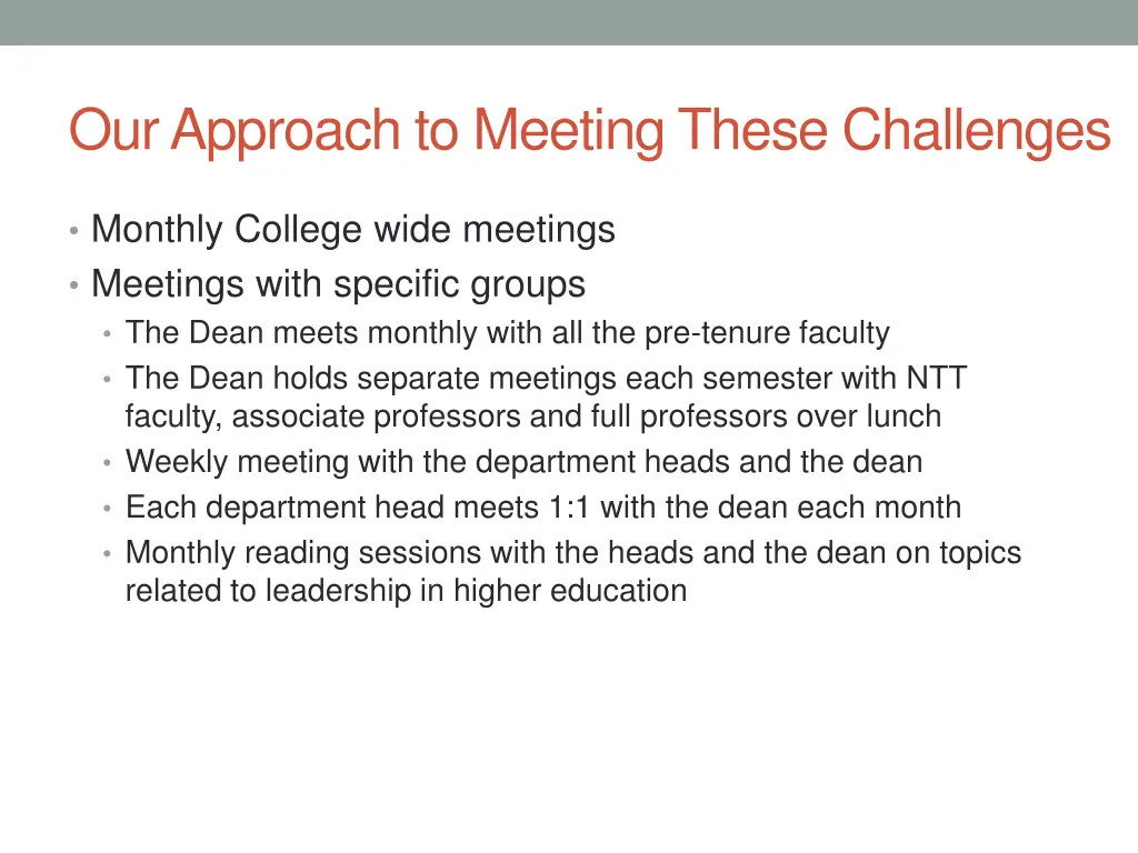 our approach to meeting these challenges