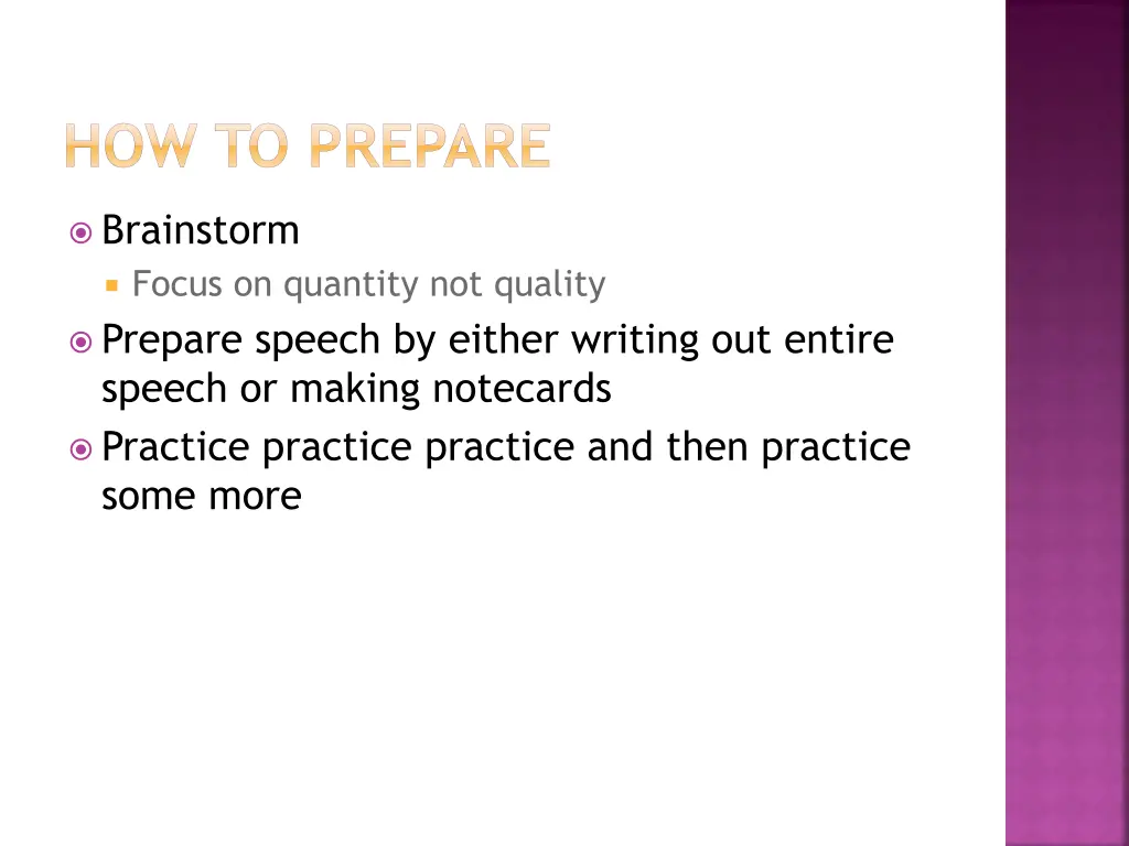 how to prepare