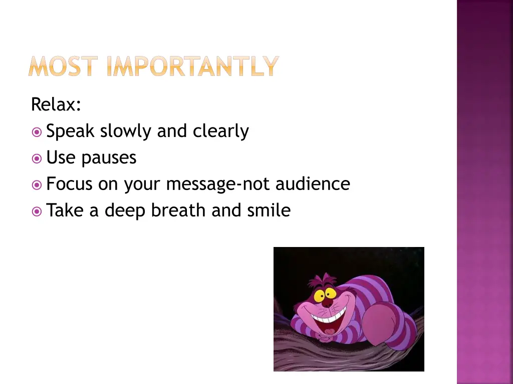 most importantly